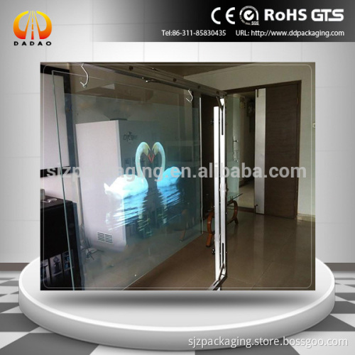 self adhesive transparent rear projection film for shop advertising